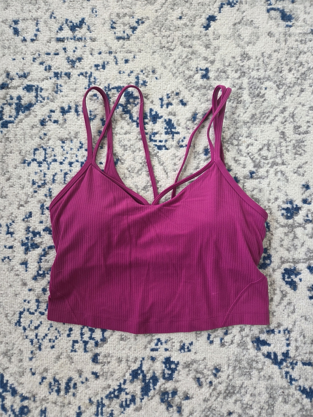 lululemon athletica Ribbed Strappy Bralette - Magenta